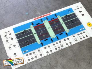 Bedienpaneel nieuwe Botlekbrug Maasvlakte.